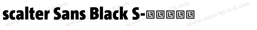scalter Sans Black S字体转换